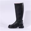 Wonders Bones Chunky Sole Knee High - Black Leather